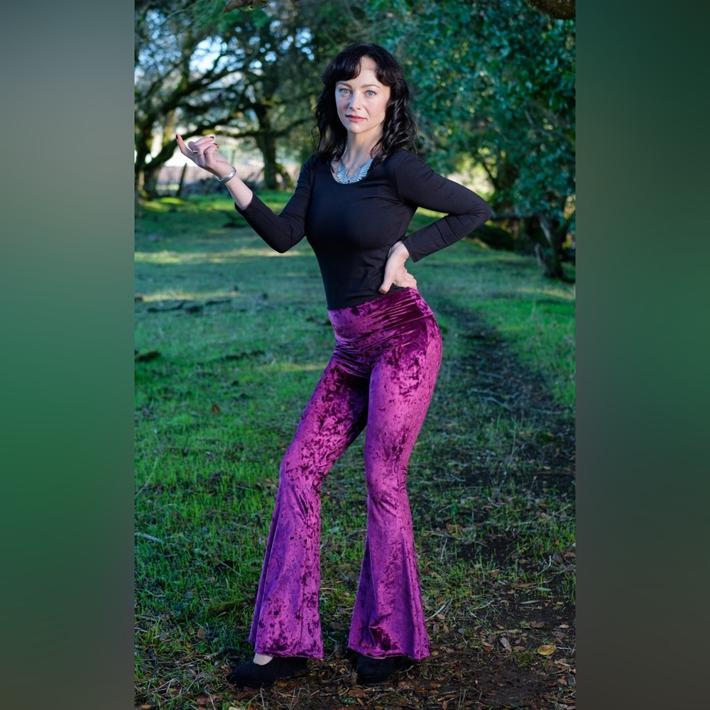 Purple Velvet Pants
